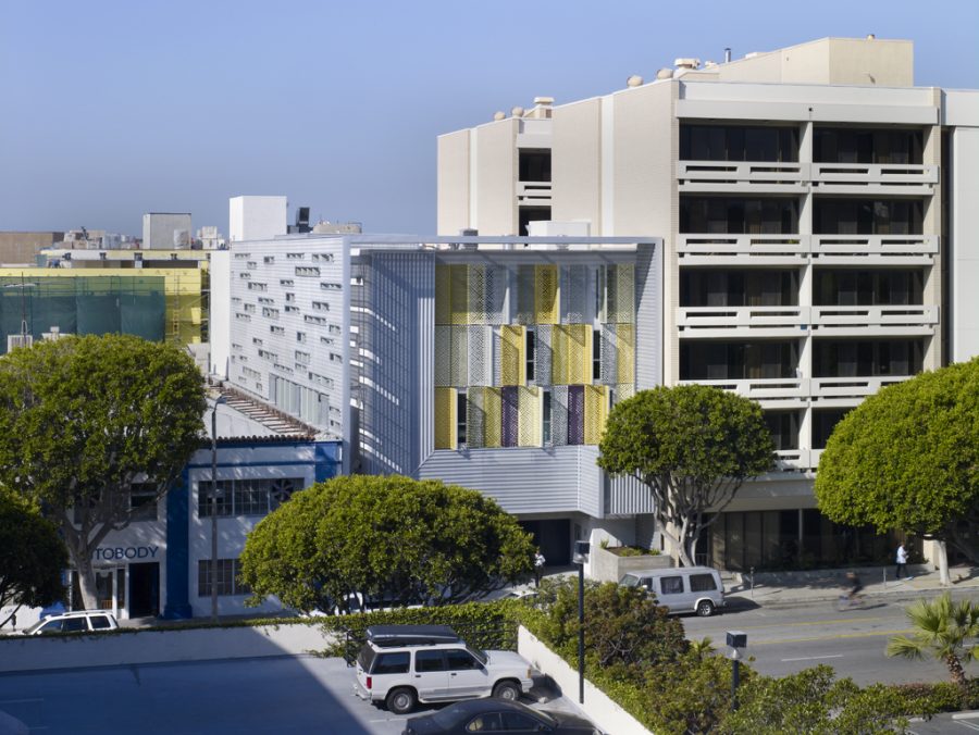 An affordable housing building in California